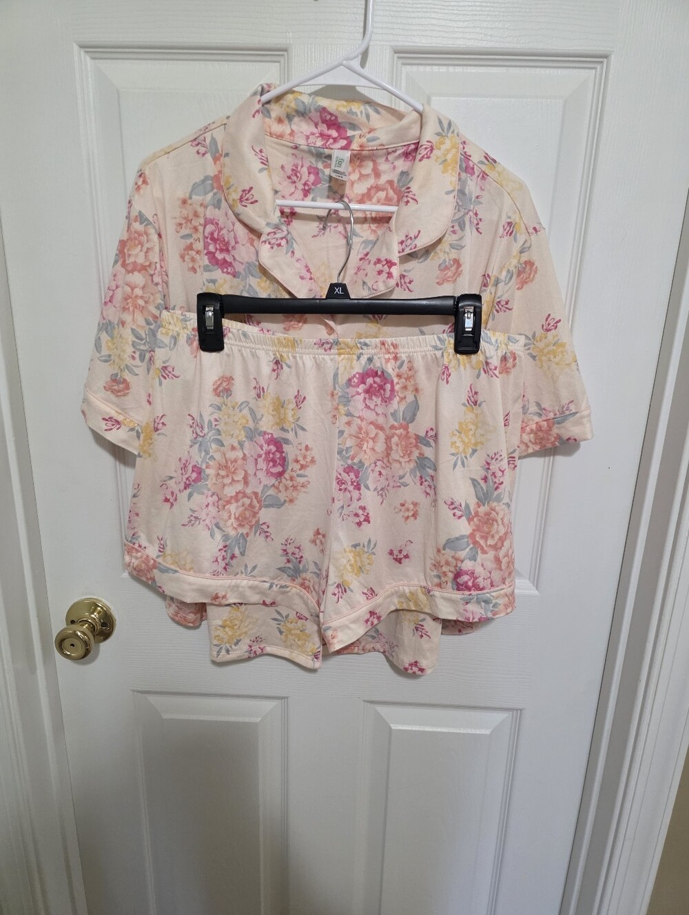 Floral Short Pajama Set - Pink NEW Size Lg